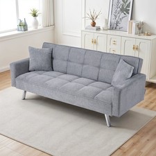 Folding Sofa Bed 2 Seater Sleeper Sofa Recliner Chair Settee Couch Click Clack