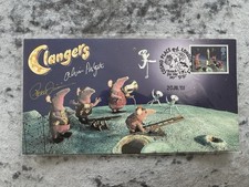 The Clangers First Day Cover 2001 Signed Oliver Postgate Peter Firmin 530/1000