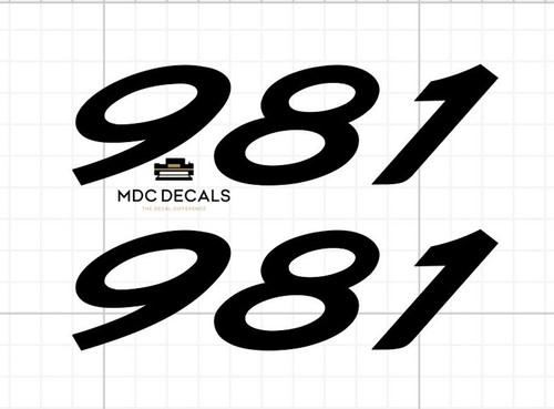 Porsche 981 decal stickers - **, decal/stickers