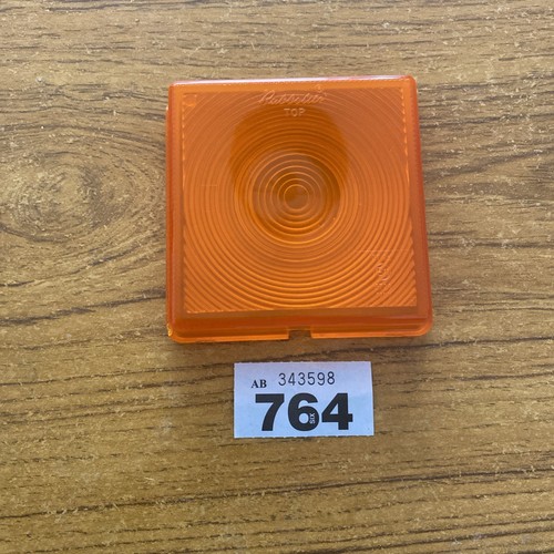 Rubbolite square amber lens - rubbolite,