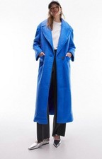 Topshop Womens Blue Coat RRP £95