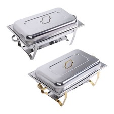 Chafing Dish Buffet Set Stainless Steel Food Warmer Banquet Catering for Parties