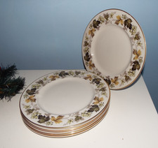 SET OF 6 Royal Doulton Larchmont Dinner Plates 27cm Fine Bone China 1st Quality.