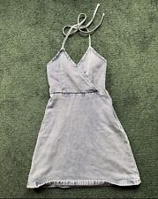 Koala Bay Denim Halterneck Dress XS