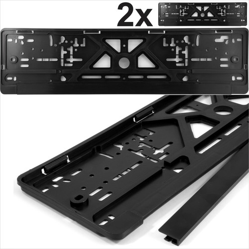 Classic black number plate - 2x,