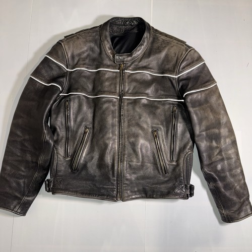 Vintage black leather - black, cafe