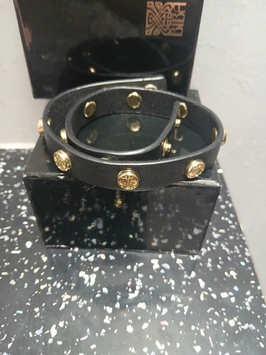 Biba black leather gold - biba,