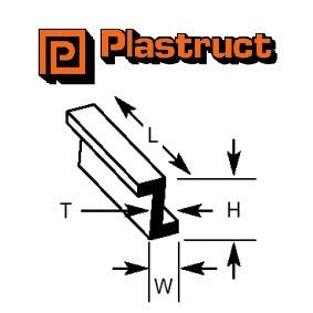 Plastruct beam section - section,
