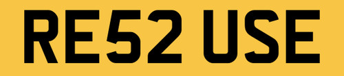 Reuse reg number - reuse, plate