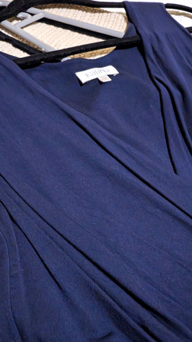 Kaliko navy sleeveless neck - navy, v-neck
