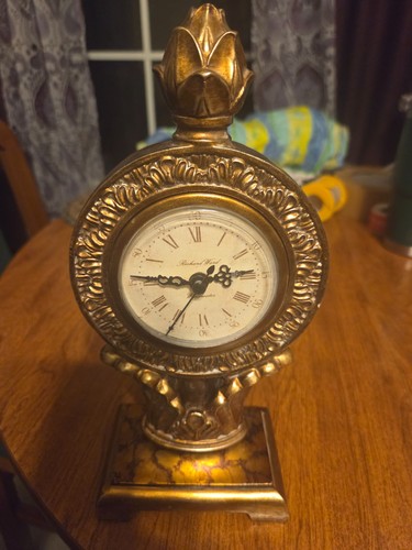 Vintage mantle desk - mantle/desk, clock