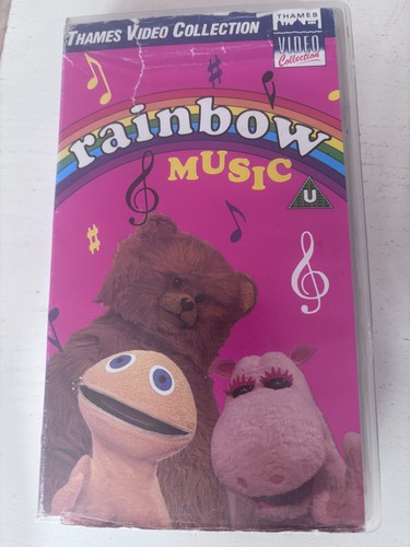 Rainbow music vhs video - music,