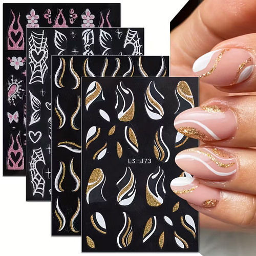 Nail art stickers glitter - art,