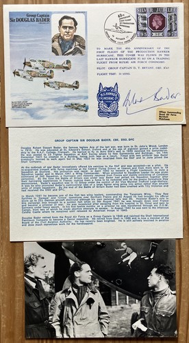 Douglas bader signed cover - signed, cover.