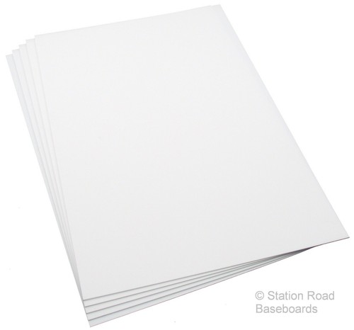 Assorted sheets matt white - 5,