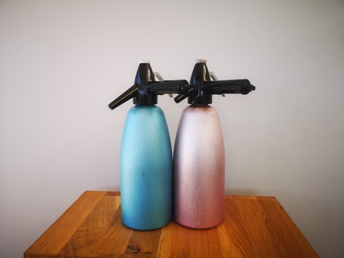 Vintage soda siphon bottle