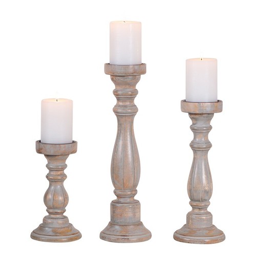 Rustic carved wooden pillar - rustic,