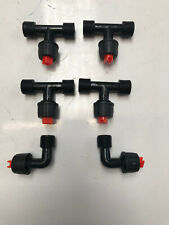 ATV / Quad Sprayer Spares 50, 60, 100 ltr COMPLETE SET of new 'T' & 'L' Pieces  