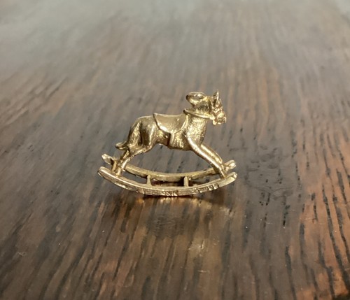 Vintage 9ct hallmarked rocking - vintage,