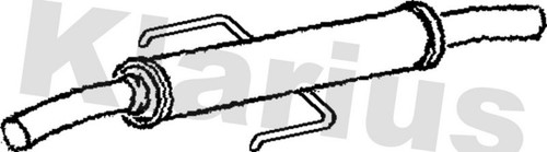 Centre muffler fits toyota - centre,