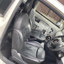 fiat 500 leather trim seats interior front and back seats with door cards
