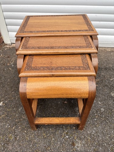 Hardwood nest three tables - nest,