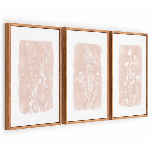Boho framed canvas wall art - framed,