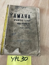 Yamaha DT125E AT2 1975 DTE 125 Motorcycle Spare Parts Catalog List