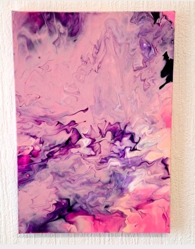 Original acrylic fluid art - acrylic,
