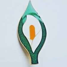 Large 60 mm Easter Lily Enamel