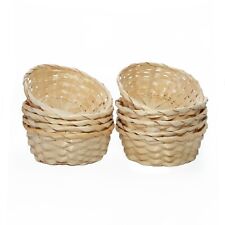 10 x Bamboo Bread Basket Food
