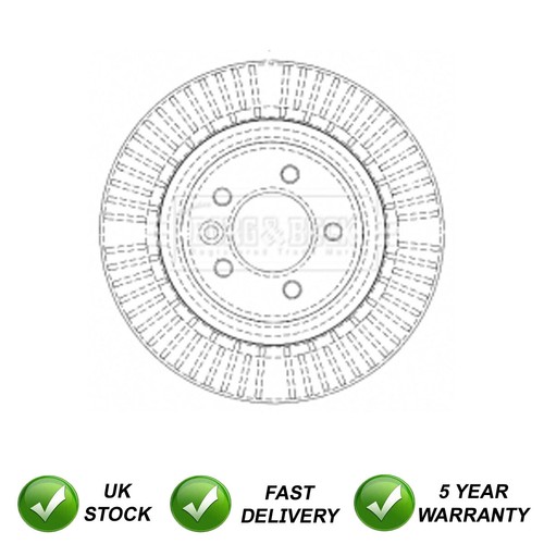 Brake disc front - brake, fits