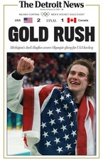 Jack Hughes Art Print, Ice