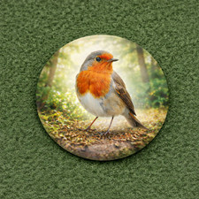 British Bird Robin  25mm Pin