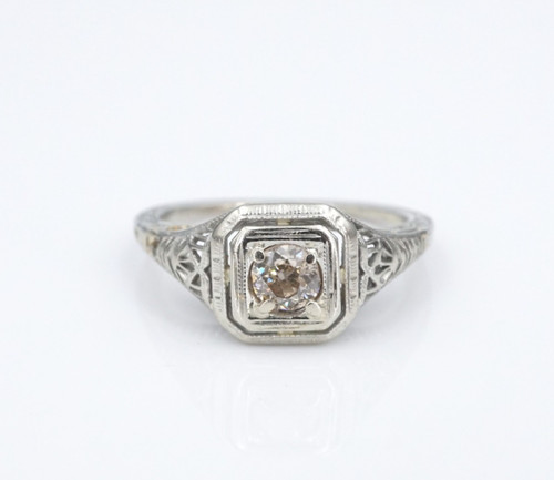 Antique diamond engagement - antique,