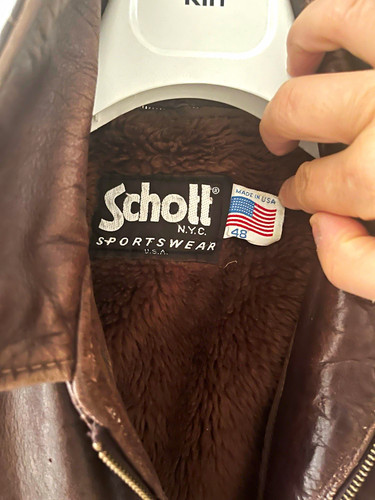 Schott men brown - schott, leather