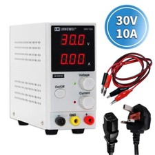 ADJUSTABLE DC POWER SUPPLY 30V 10A VARIABLE SWITCHING LAB BENCH PRECISION
