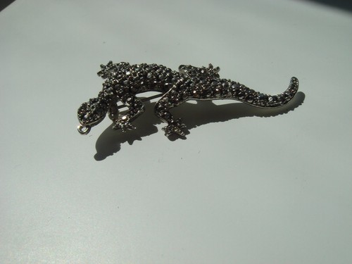 Vintage silver tone - silver-tone, reptile