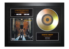 Kanye West Signed Gold Disc