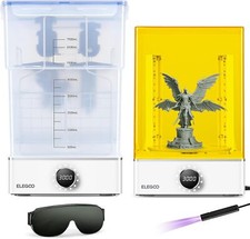 ELEGOO Mercury XS Bundle Wash and Cure Station for Large 3D Printed Models Resin