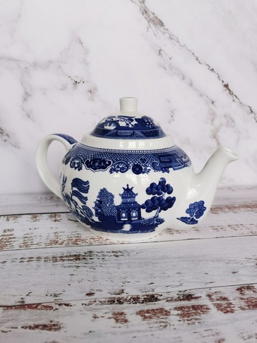 Blue willow china - blue, tableware