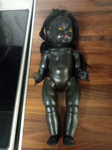 Rosebud black doll - black,