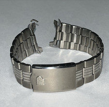 Vintage 20mm Pulsar Stainless Steel nos Unused Vintage Watch Band