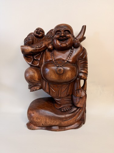 Large hand carved wooden - carved,