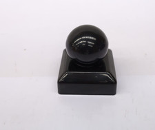 TIMCO Ball Fence Post Cap Epoxy Black - 75mm(small scuffs)