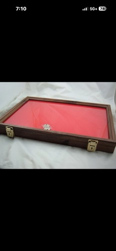 Walnut wooden showcase - 2-walnut,