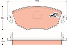 Brake Pads Set fits JAGUAR X