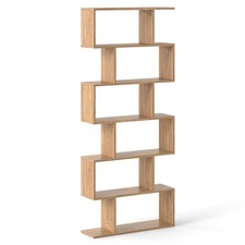 6 Tier Rotating Bookshelf Home