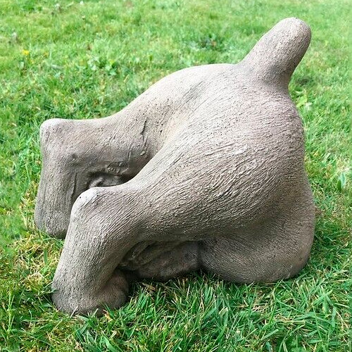 Digging animal statue - , concrete