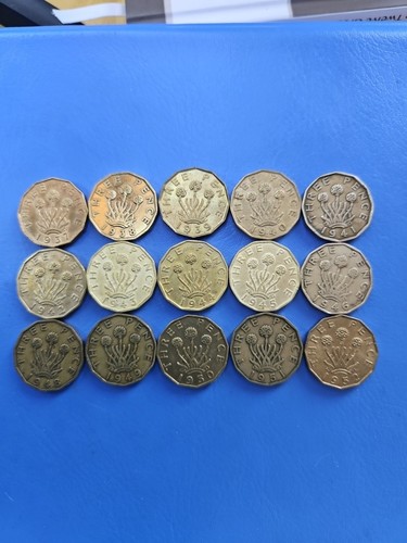 Rare three pences - 15, ×